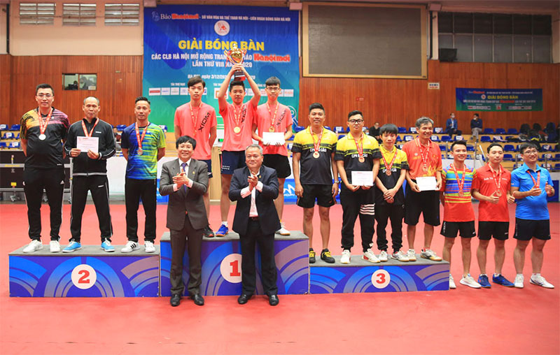 Kết thúc Giải bóng bàn Cúp Báo Hànộimới năm 2020

